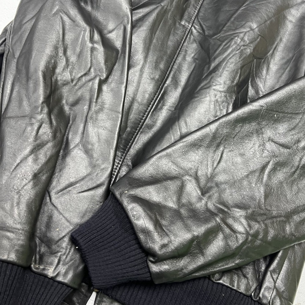 Jean Pierre leather moto jacket mens 42L - Picture 6 of 6